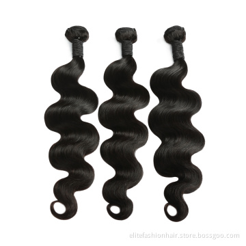 Brazilian Virgin Hair Body Wave Black Remy Human Hair Extensions Unprocessed Body Wave Hair Bundles